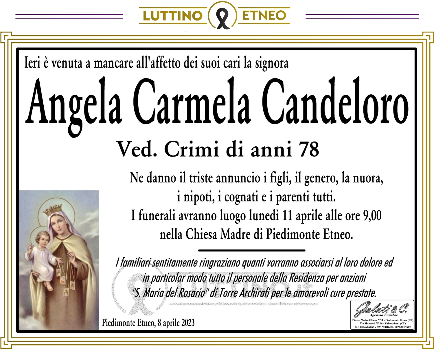 Angela Carmela  Candeloro